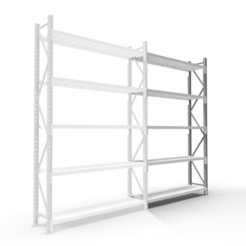 ManOrga Weitspannregal, mit Stahlpaneelen, AF, HxBxT 3.000 x 2.250 x 600 mm