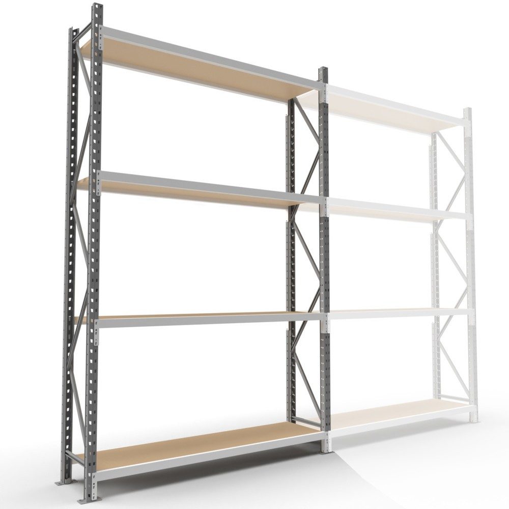 ManOrga Weitspannregal, mit Spanplatten, GF, HxBxT 2.500 x 2.250 x 1.000 mm