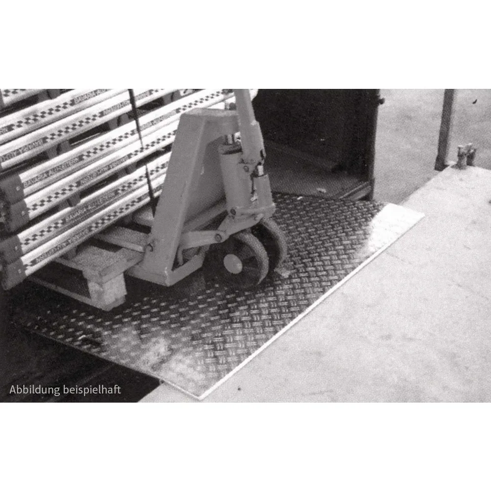 MAUDERER® Verladebrücke VB, mobiles Ladeblech für die Fahrzeugmitnahme, Tragkraft 1.200 kg, BxL 1.250 x 1.250 mm