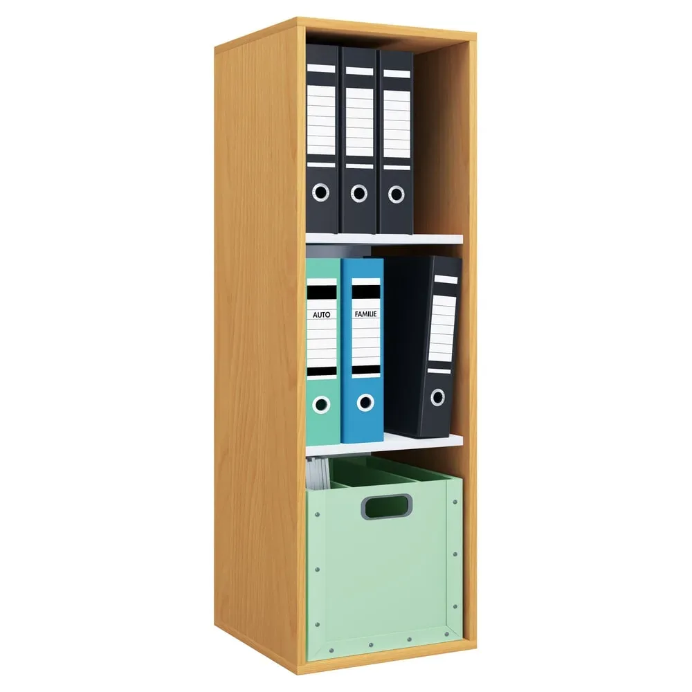VCM - Holz Büro Stand Regal Bücher Ordner Aktenregal Ordnerregal Bücherregal Lona l 3f, One Size, Bronze