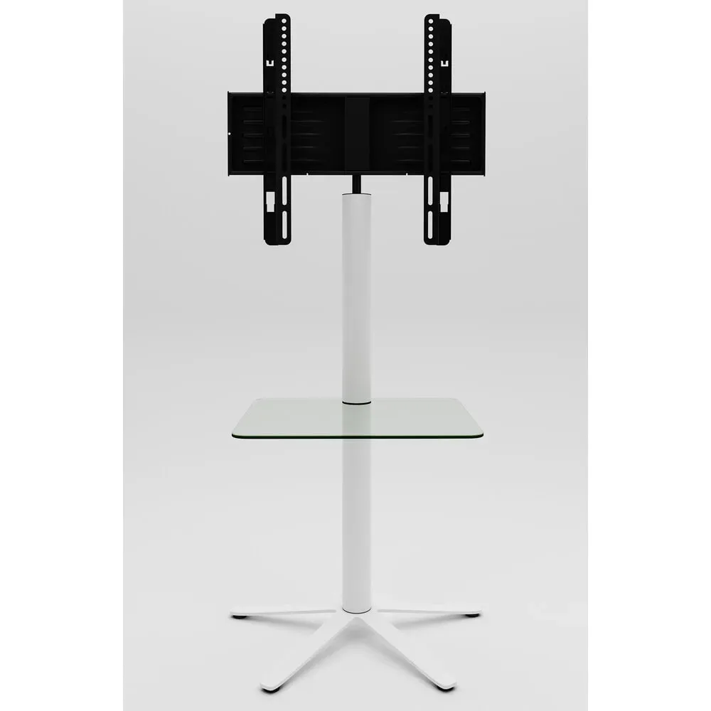 VCM - TV Standfuß | Ständer Rack Fernseh | Maße ca. H. 100 x B. 61 x T. 61 cm - Xila, 61cm, Weiss