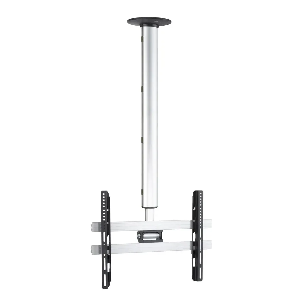 VCM - Universal VESA TV Deckenhalterung Fernseh Halterung Halter CM4 Maxi, Silber, 62 CM
