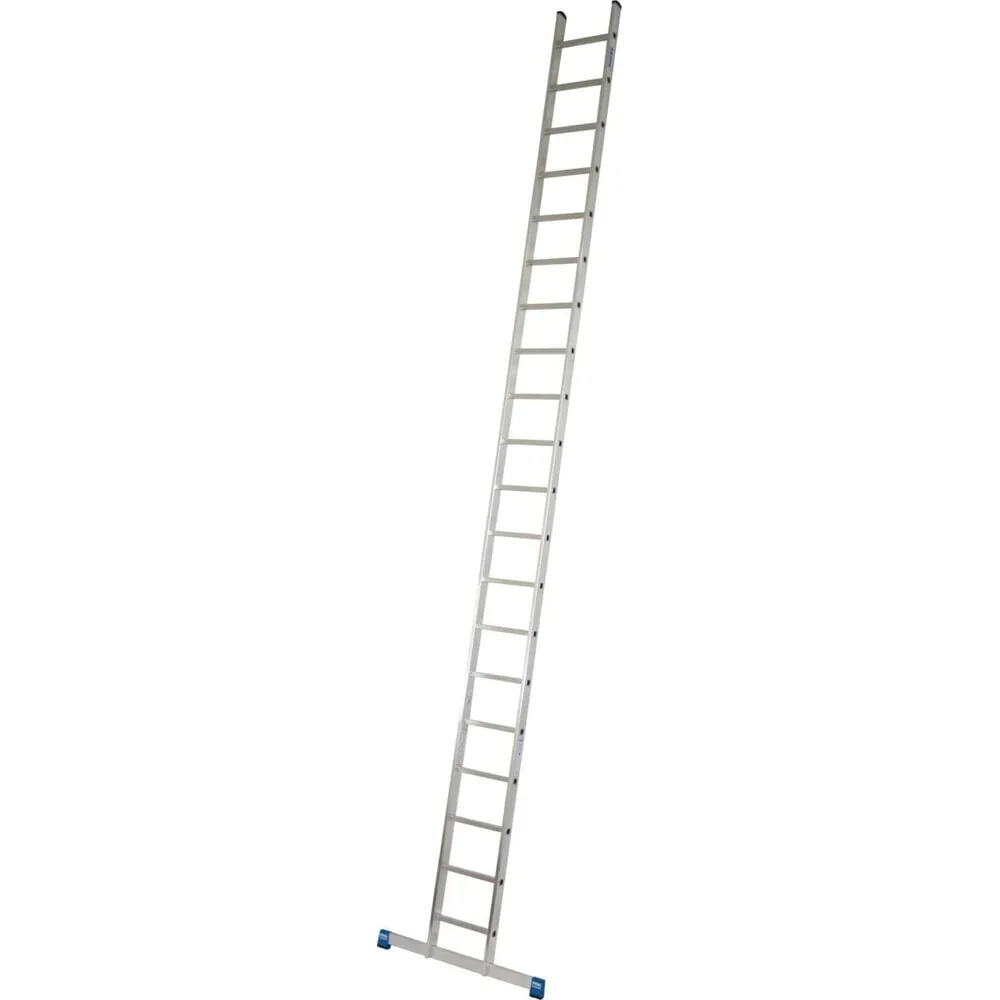 Alu-Anlegeleiter Stabilo, 20 Sprossen, mit Traverse