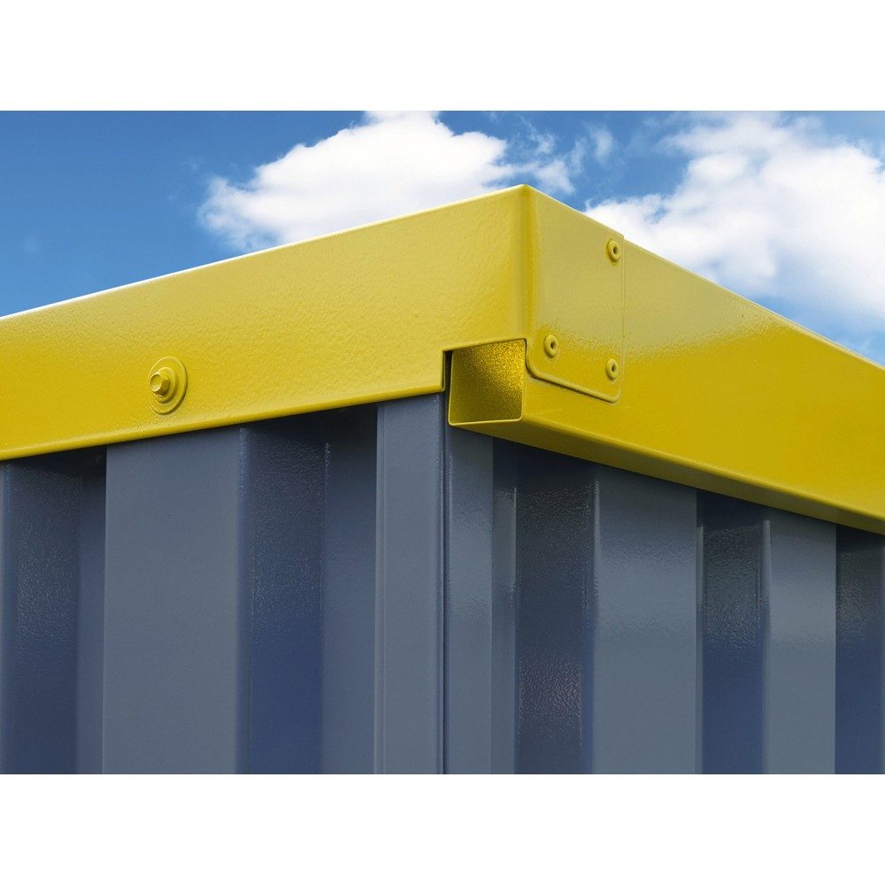 Kontrastlackierung für FLADAFI® Materialcontainer-Kombination 20m² / SAFE Tank Gefahrstoffcontainer 4000