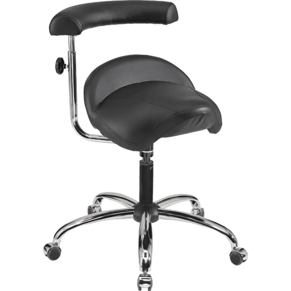 meychair Arbeitsdrehstuhl Comfort-Hocker, Kunstleder-Sattelsitz, Sitzhöhe 540-670 mm