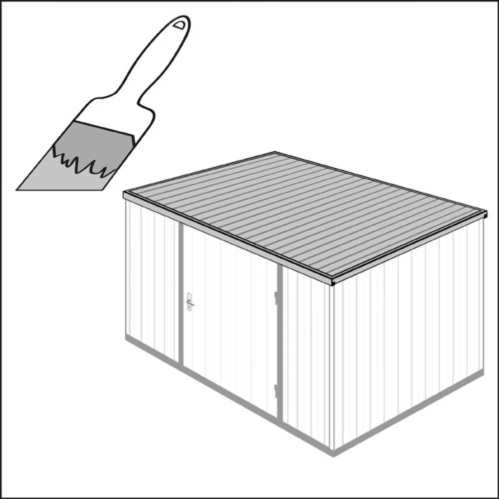 Mehrpreis Dachoberflächenlackierung für MC XXL, Raumcontainer und Saniärcontainer 6m