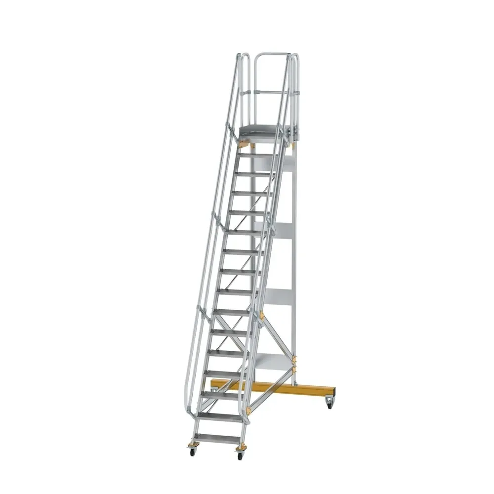Munk Plattformtreppe fahrbar 60° Stufenbreite 600 mm 16 Stufen