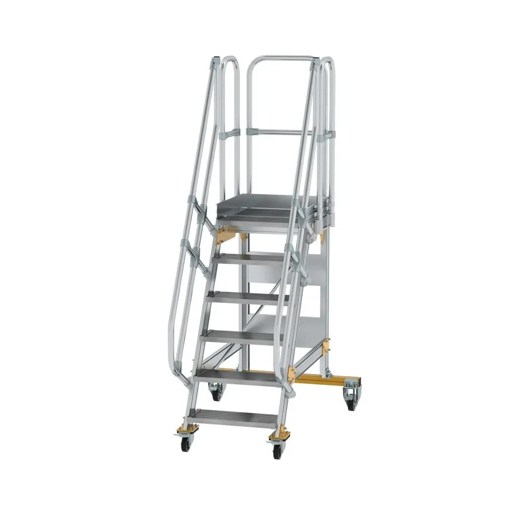 Munk Plattformtreppe fahrbar 60° Stufenbreite 600 mm 6 Stufen