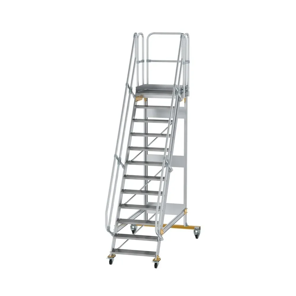 Munk Plattformtreppe fahrbar 60° Stufenbreite 800 mm 12 Stufen