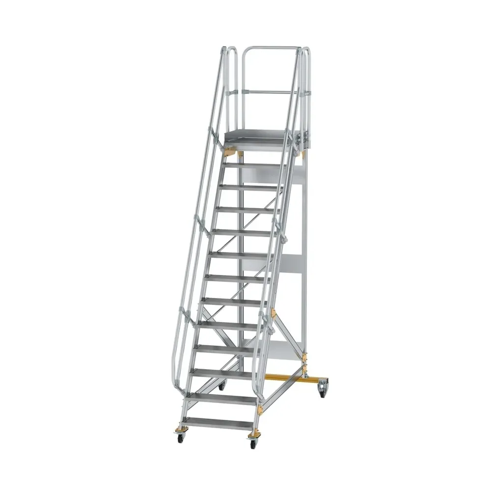 Munk Plattformtreppe fahrbar 60° Stufenbreite 800 mm 13 Stufen