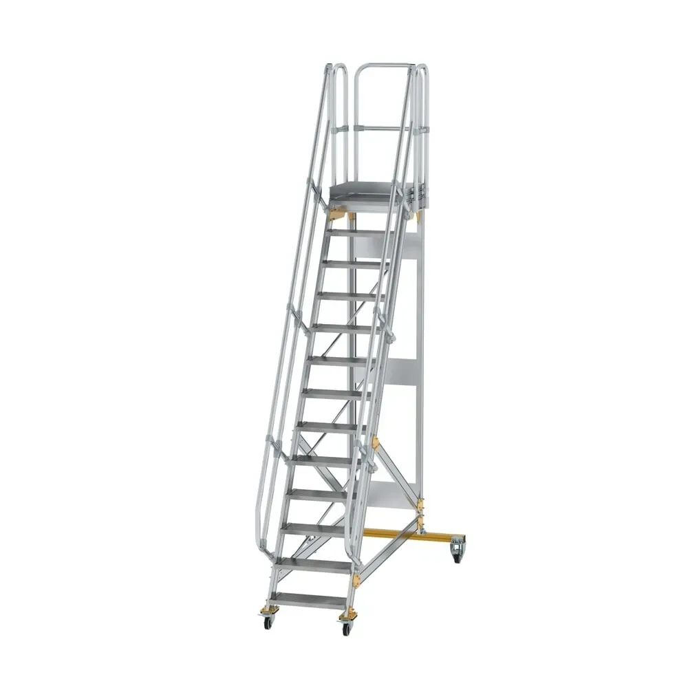Munk Plattformtreppe fahrbar 60° Stufenbreite 600 mm 13 Stufen