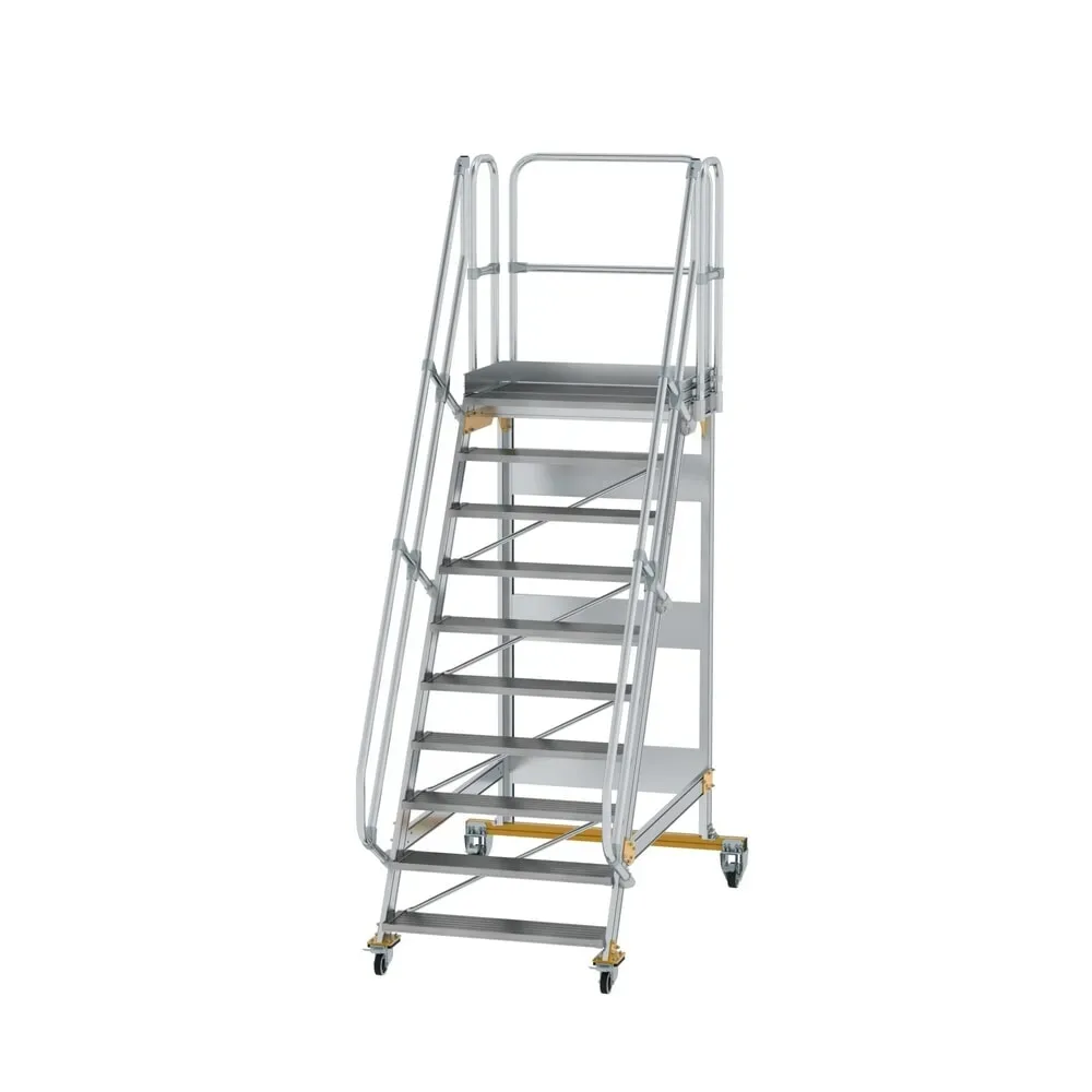 Munk Plattformtreppe fahrbar 60° Stufenbreite 1000 mm 10 Stufen