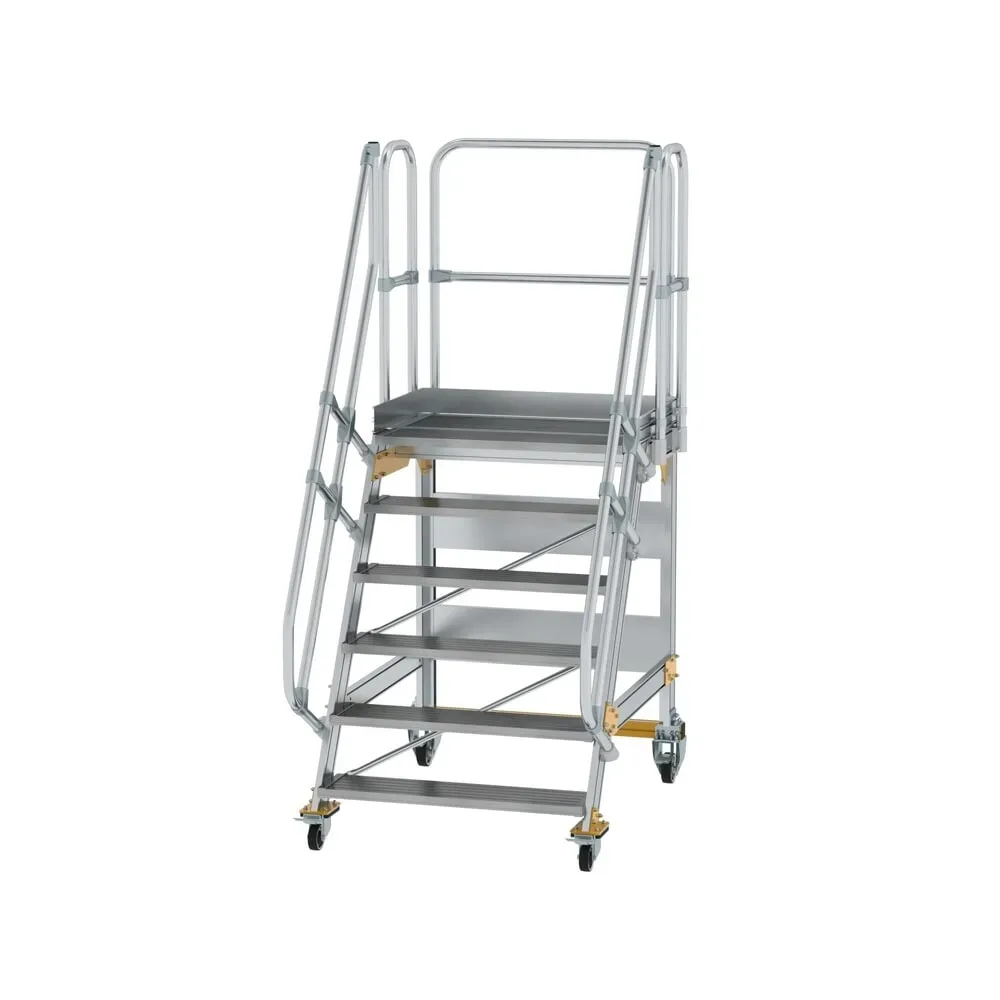 Munk Plattformtreppe fahrbar 60° Stufenbreite 1000 mm 6 Stufen