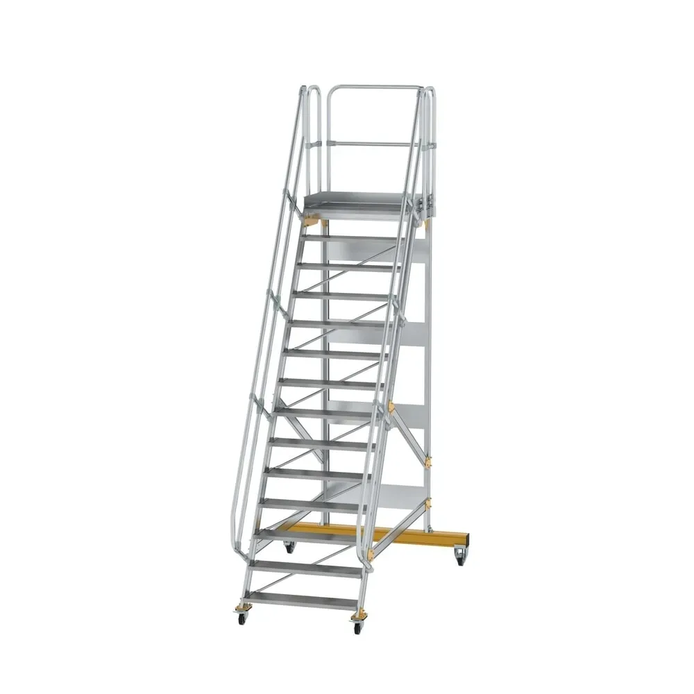 Munk Plattformtreppe fahrbar 60° Stufenbreite 1000 mm 14 Stufen