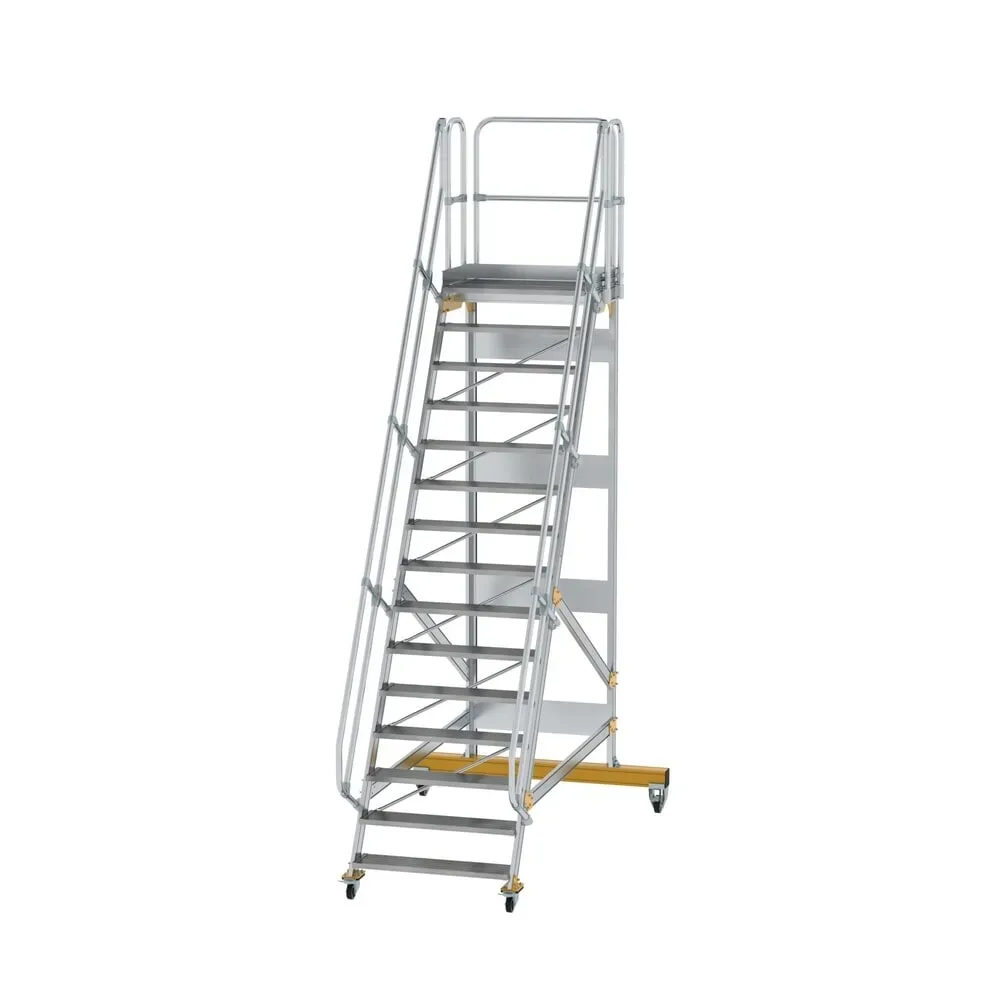 Munk Plattformtreppe fahrbar 60° Stufenbreite 1000 mm 15 Stufen