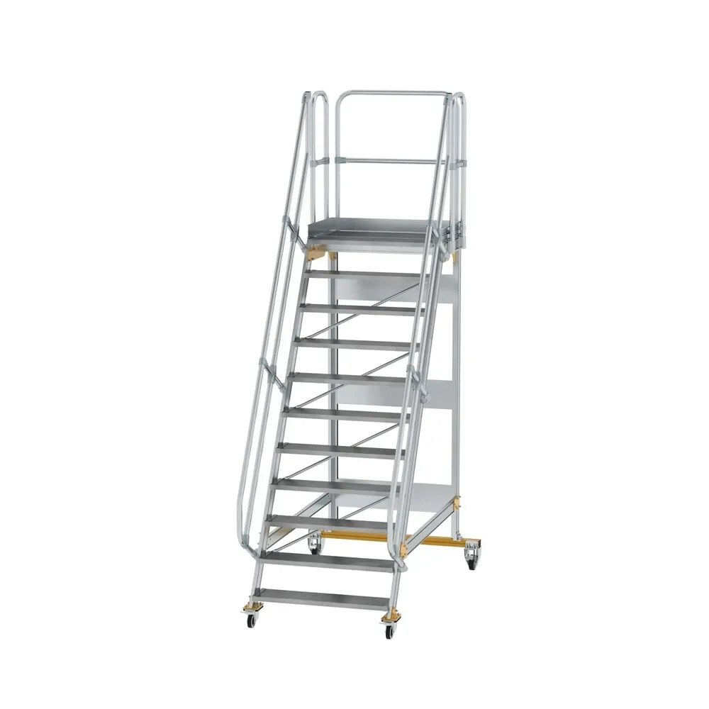 Munk Plattformtreppe fahrbar 60° Stufenbreite 1000 mm 11 Stufen