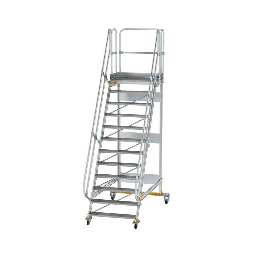 Munk Plattformtreppe fahrbar 60° Stufenbreite 1000 mm 12 Stufen