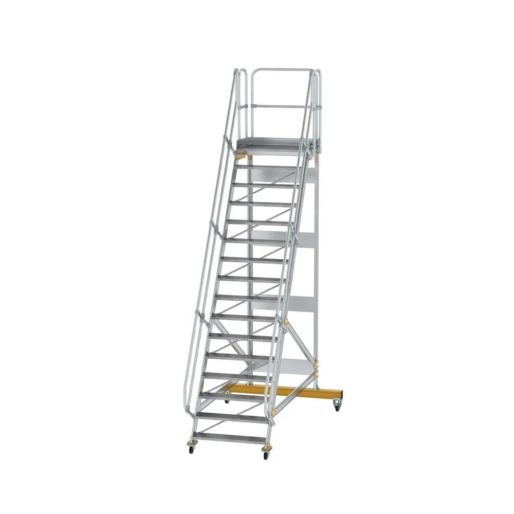 Munk Plattformtreppe fahrbar 60° Stufenbreite 1000 mm 16 Stufen