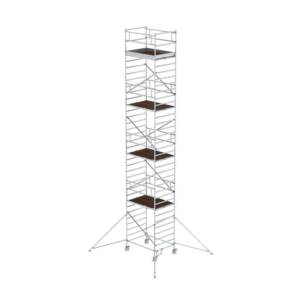 Munk Rollgerüst 1,35 x 1,80 m mit Ausleger & Doppel-Plattform Plattformhöhe 10,35 m