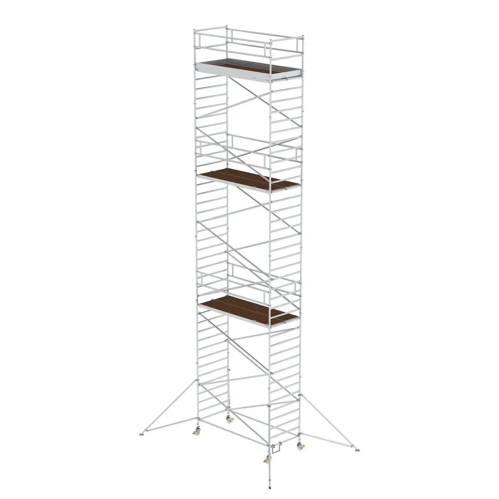 Munk Rollgerüst 1,35 x 3,0 m mit Ausleger & Doppel-Plattform Plattformhöhe 11,35 m