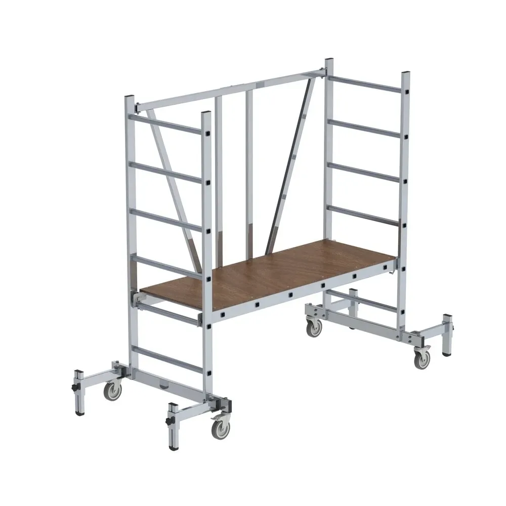 MUNK Günzburger Steigtechnik 11301 Aluminium Klappgerüst Montage ohne Werkzeug Arbeitshöhe (max.): 3 m 34 kg