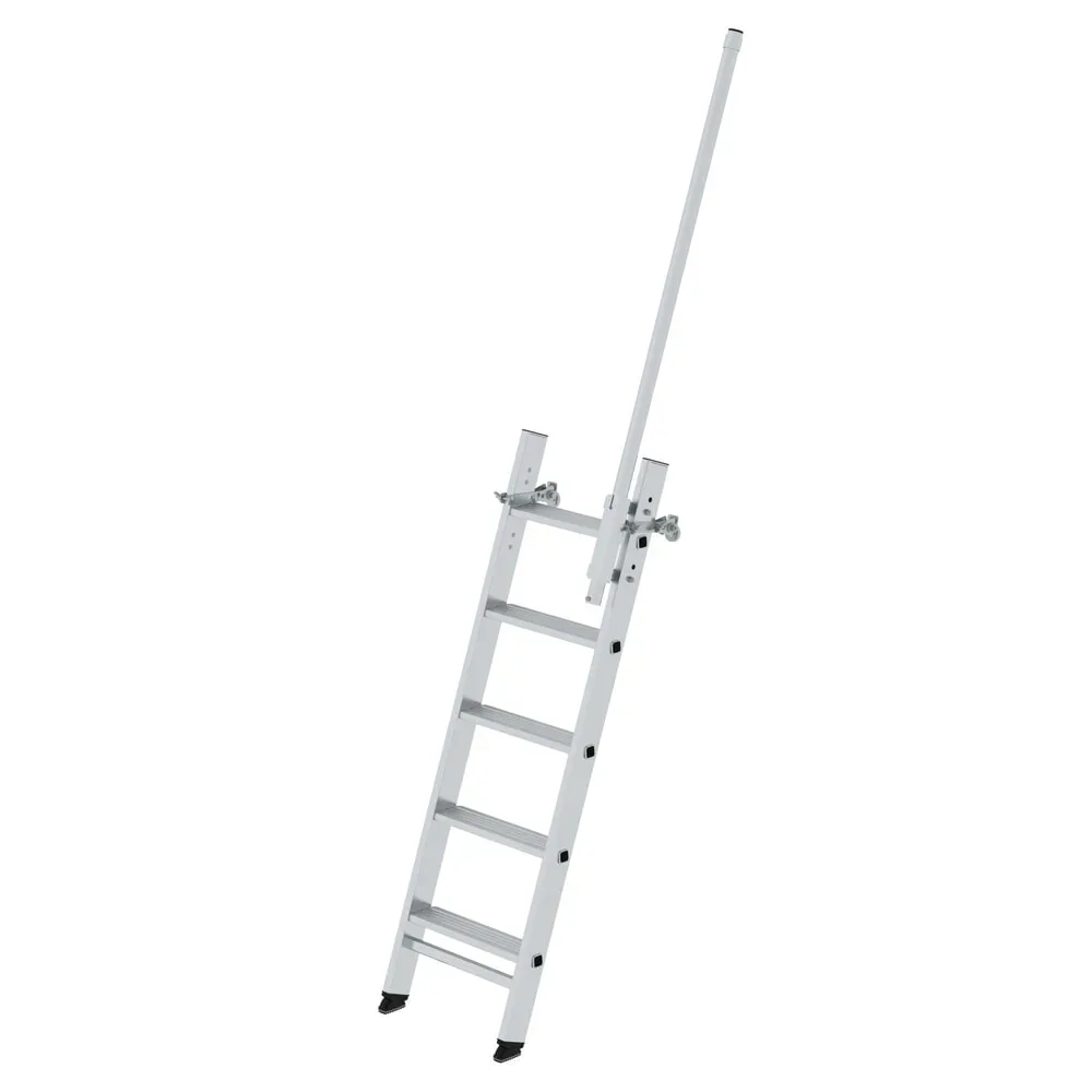 MUNK Günzburger Steigtechnik 040342 Aluminium Stufen-Anlegeleiter Arbeitshöhe (max.): 3.15 cm 6 kg
