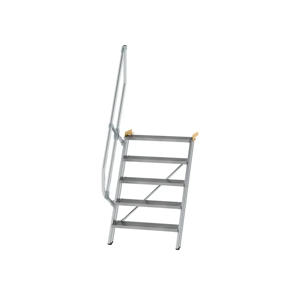 Munk Treppe 60° Stufenbreite 800 mm 5 Stufen Aluminium geriffelt