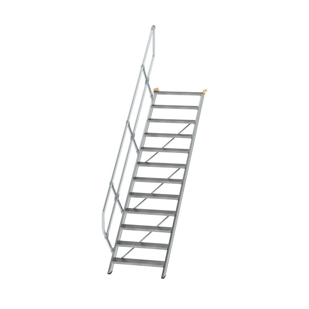 Industrietreppe, Alu-Stufen, Stufenbreite 800 mm, 12 Stufen MUNK