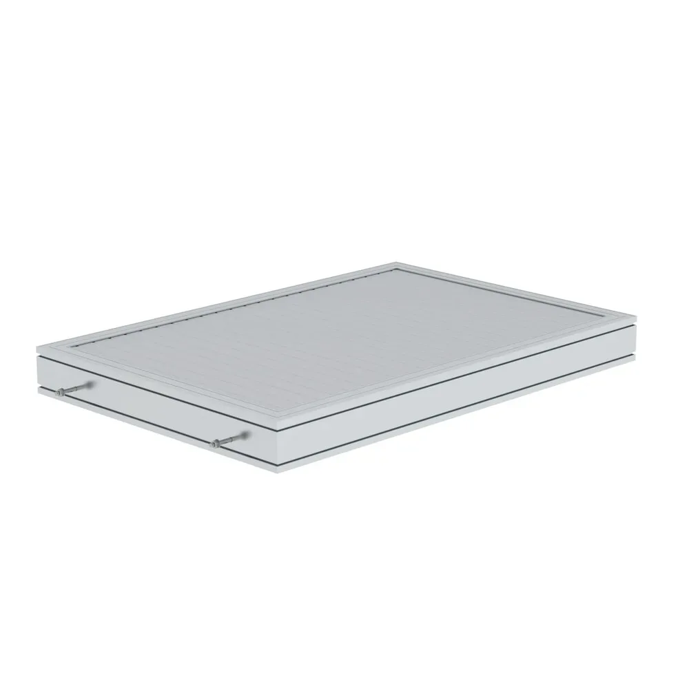 Munk Plattform Aluminium geriffelt Plattformlänge 1260 mm
