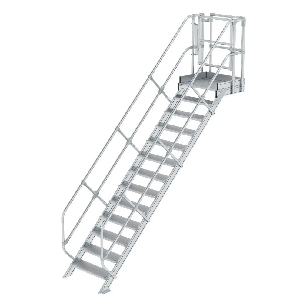 Munk Treppen-Modul Aluminium geriffelt 13 Stufen