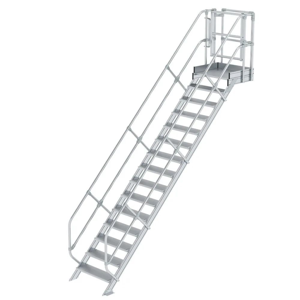 Munk Treppen-Modul Aluminium geriffelt 15 Stufen