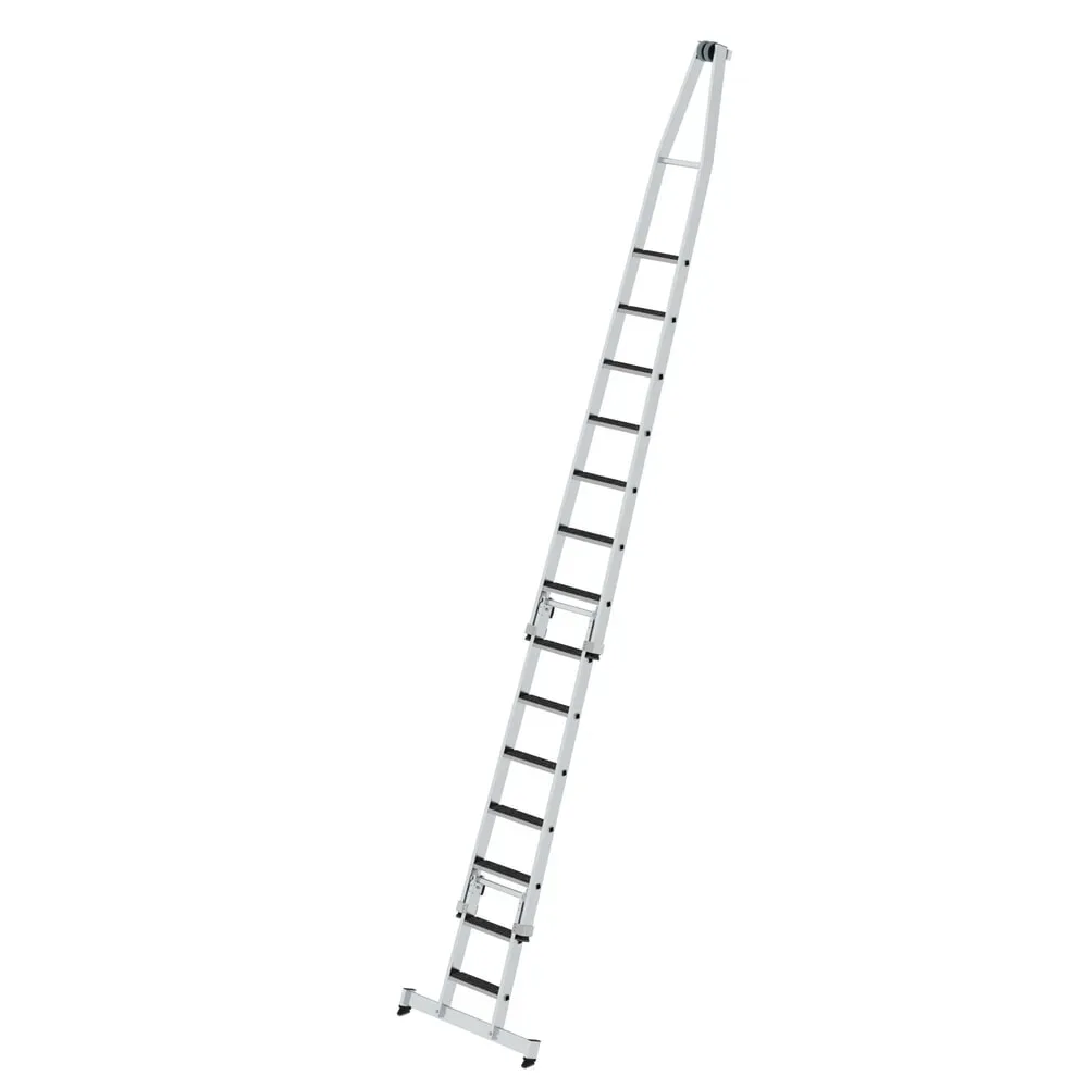 MUNK Günzburger Steigtechnik 040742 Aluminium Glasreinigerleiter Arbeitshöhe (max.): 470 cm
