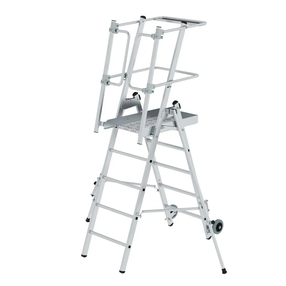 MUNK Günzburger Steigtechnik 52525 Aluminium Plattformleiter Montage mit Werkzeug Arbeitshöhe (max.): 3.28 m
