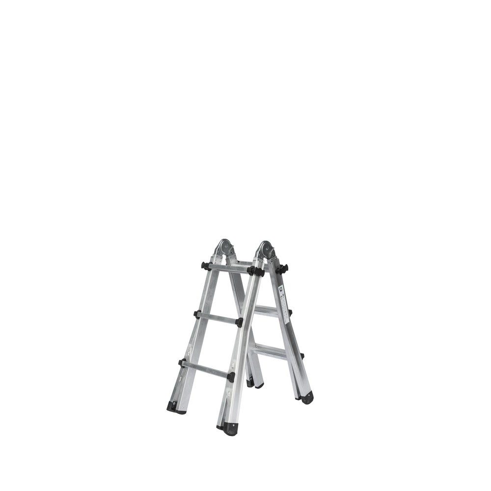 Teleskopleiter 4-teilig ohne Traverse 4x3 Sprossen