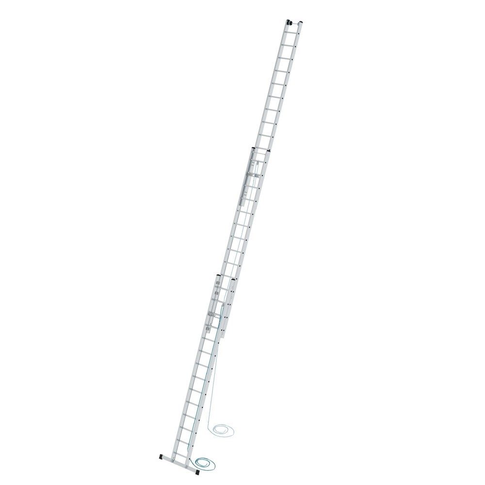 Munk Sprossen-Seilzugleiter 3-teilig mit Standard-Traverse 3x14 Sprossen