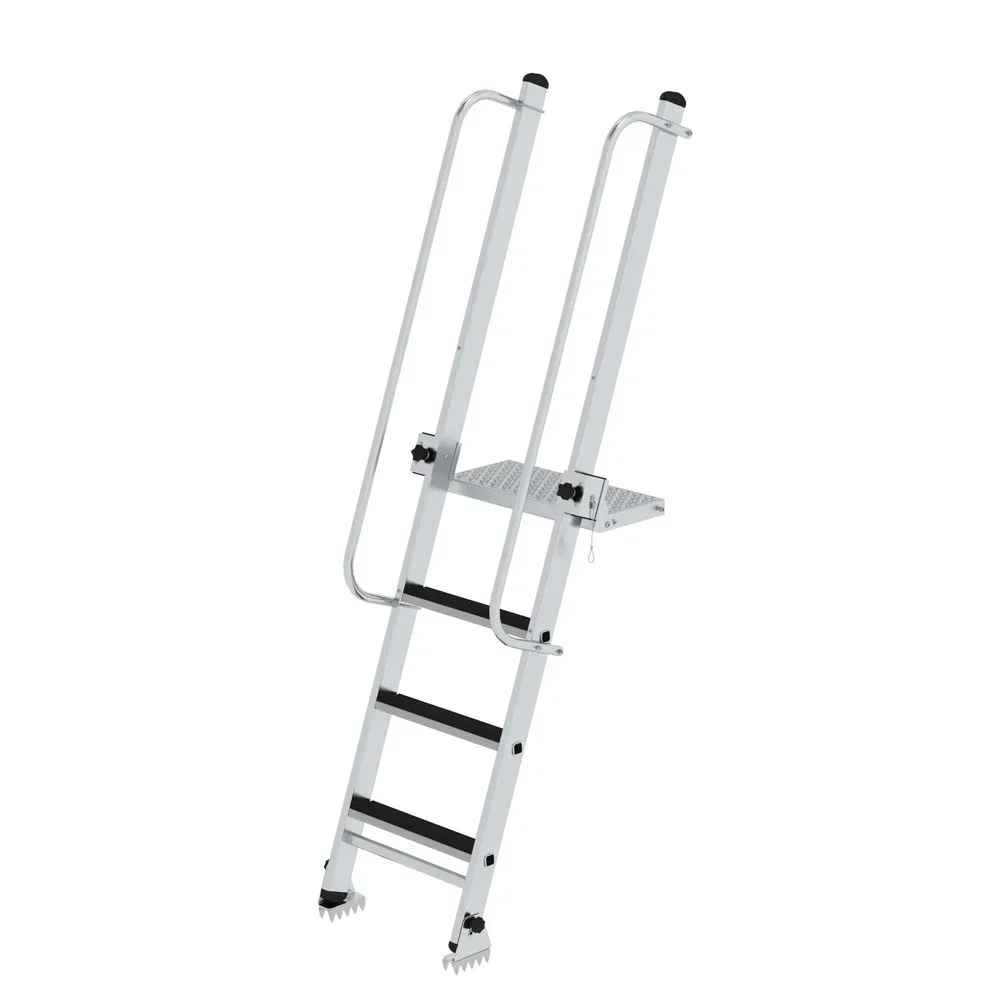 MUNK Günzburger Steigtechnik 012041 Aluminium Stufen-Baugrubenleiter 15 kg