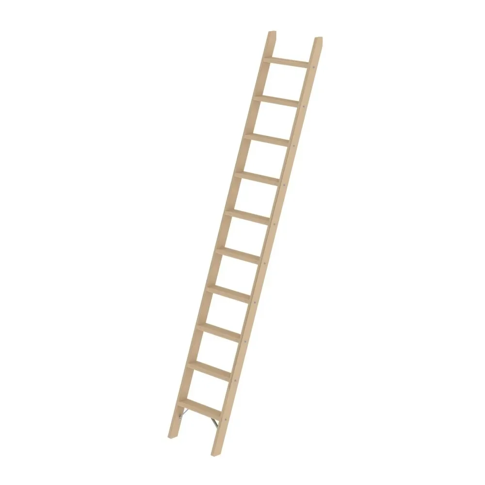 MUNK Günzburger Steigtechnik 033710 Holz Stufen-Anlegeleiter Arbeitshöhe (max.): 3.64 cm 11.9 kg