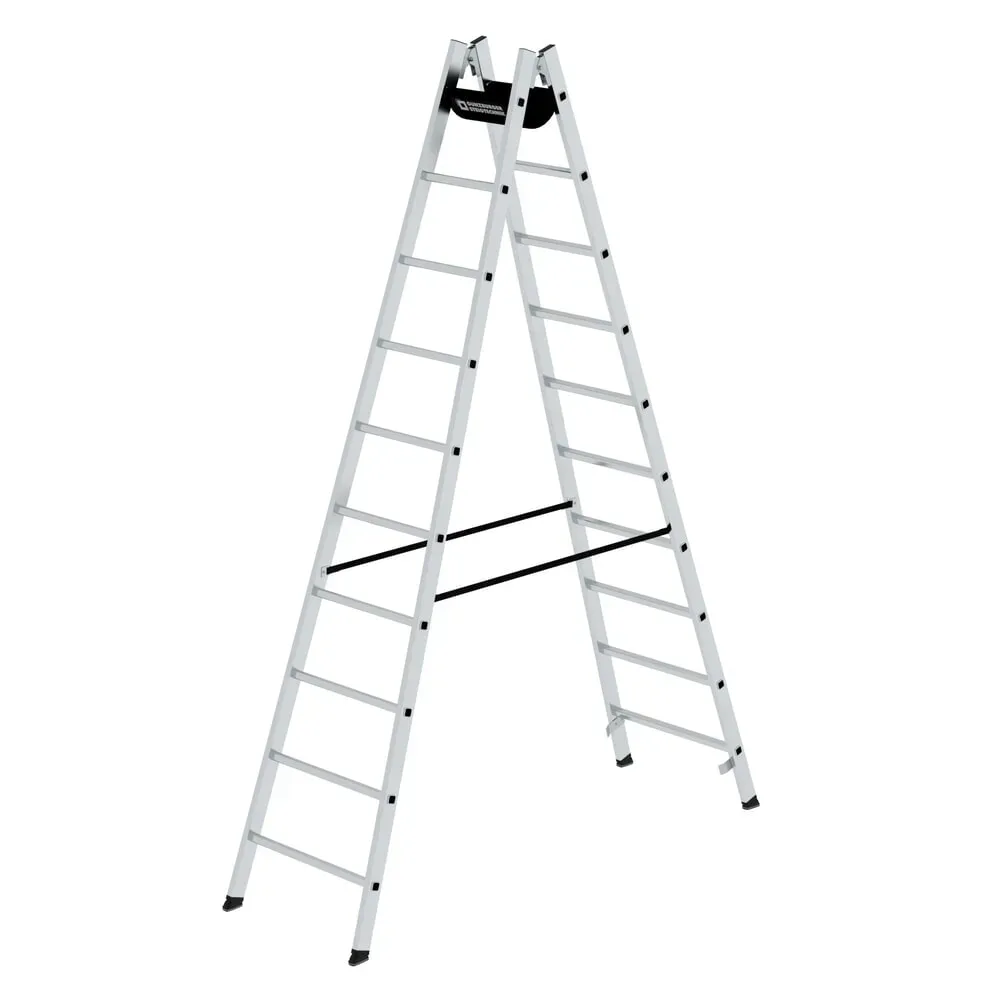 MUNK Günzburger Steigtechnik 33020 Aluminium Stufen-Stehleiter Arbeitshöhe (max.): 4.2 m 14 kg