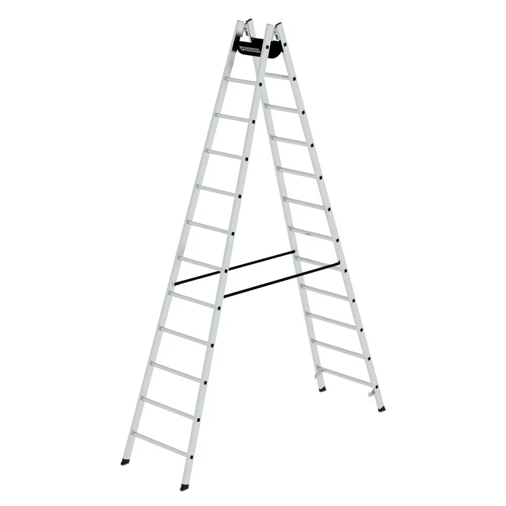 MUNK Günzburger Steigtechnik 33024 Aluminium Stufen-Stehleiter Arbeitshöhe (max.): 4.8 m 17.2 kg