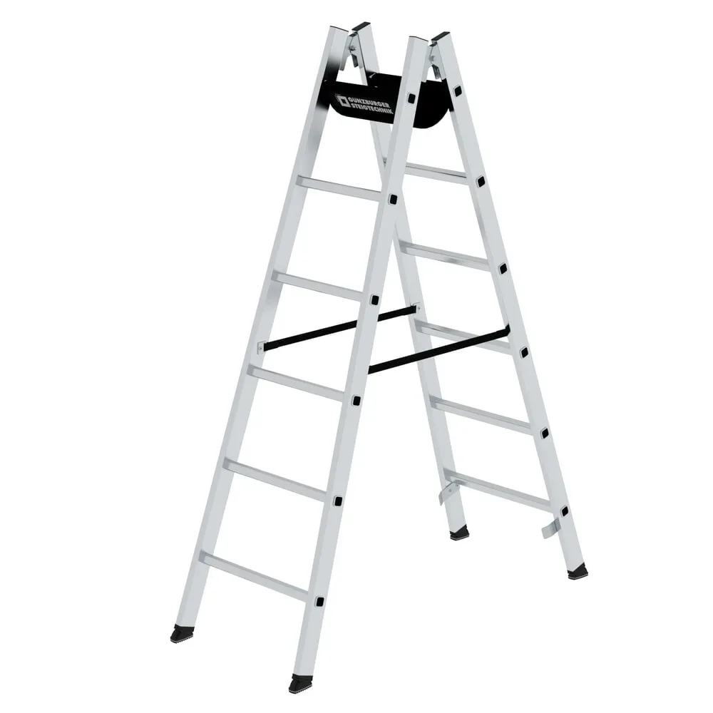 MUNK Günzburger Steigtechnik 33012 Aluminium Stufen-Stehleiter Arbeitshöhe (max.): 3.1 m 9 kg