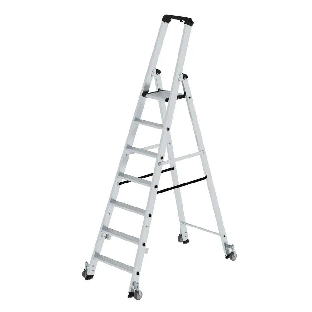 MUNK Günzburger Steigtechnik 41107 Aluminium Stufen-Stehleiter Arbeitshöhe (max.): 3.75 m
