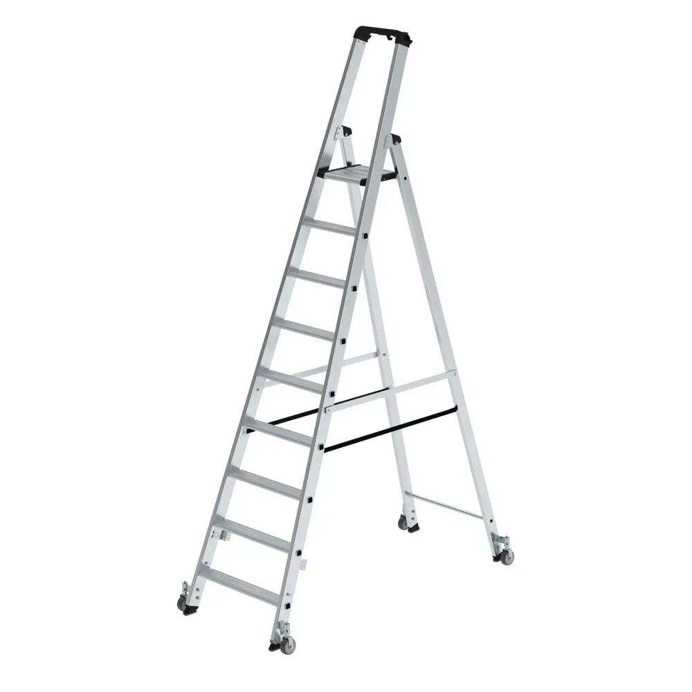 MUNK Günzburger Steigtechnik 41109 Aluminium Stufen-Stehleiter Arbeitshöhe (max.): 4.25 m