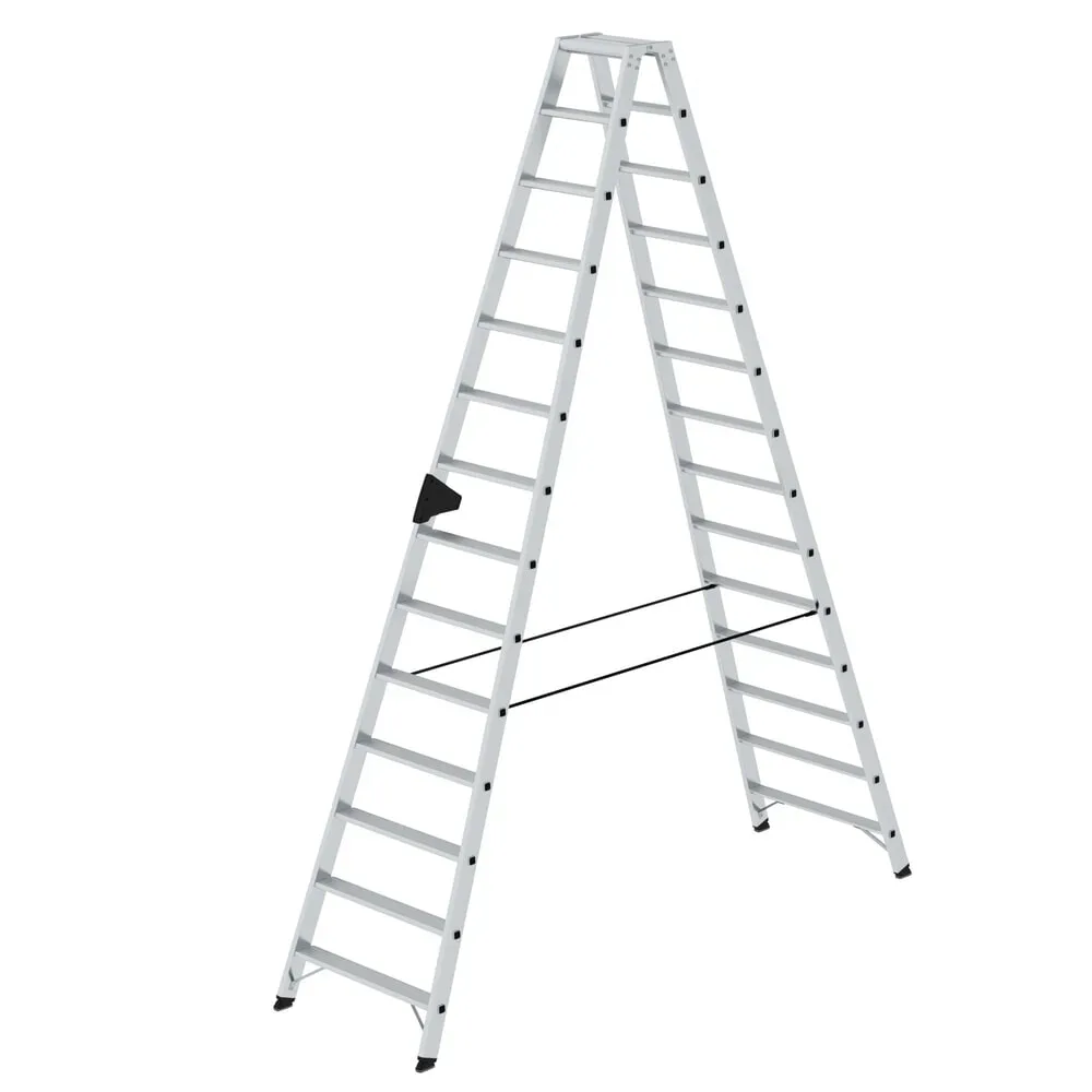 MUNK Günzburger Steigtechnik 40228 Aluminium Stufen-Stehleiter Arbeitshöhe (max.): 5 m