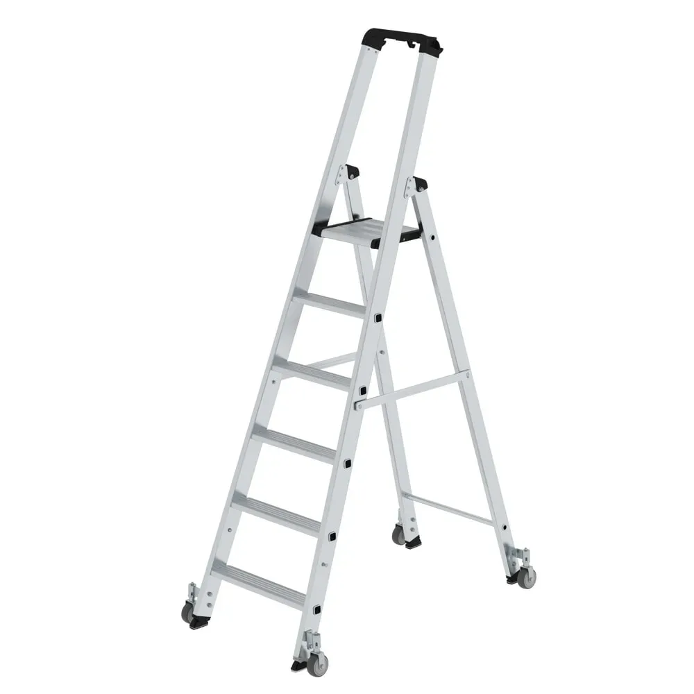 MUNK Günzburger Steigtechnik 41106 Aluminium Stufen-Stehleiter Arbeitshöhe (max.): 3.5 m 11.5 kg