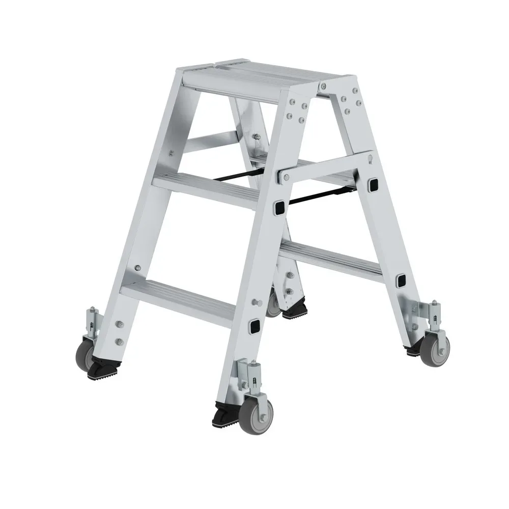 MUNK Günzburger Steigtechnik 41206 Aluminium Stufen-Stehleiter Arbeitshöhe (max.): 2.25 m 8.4 kg