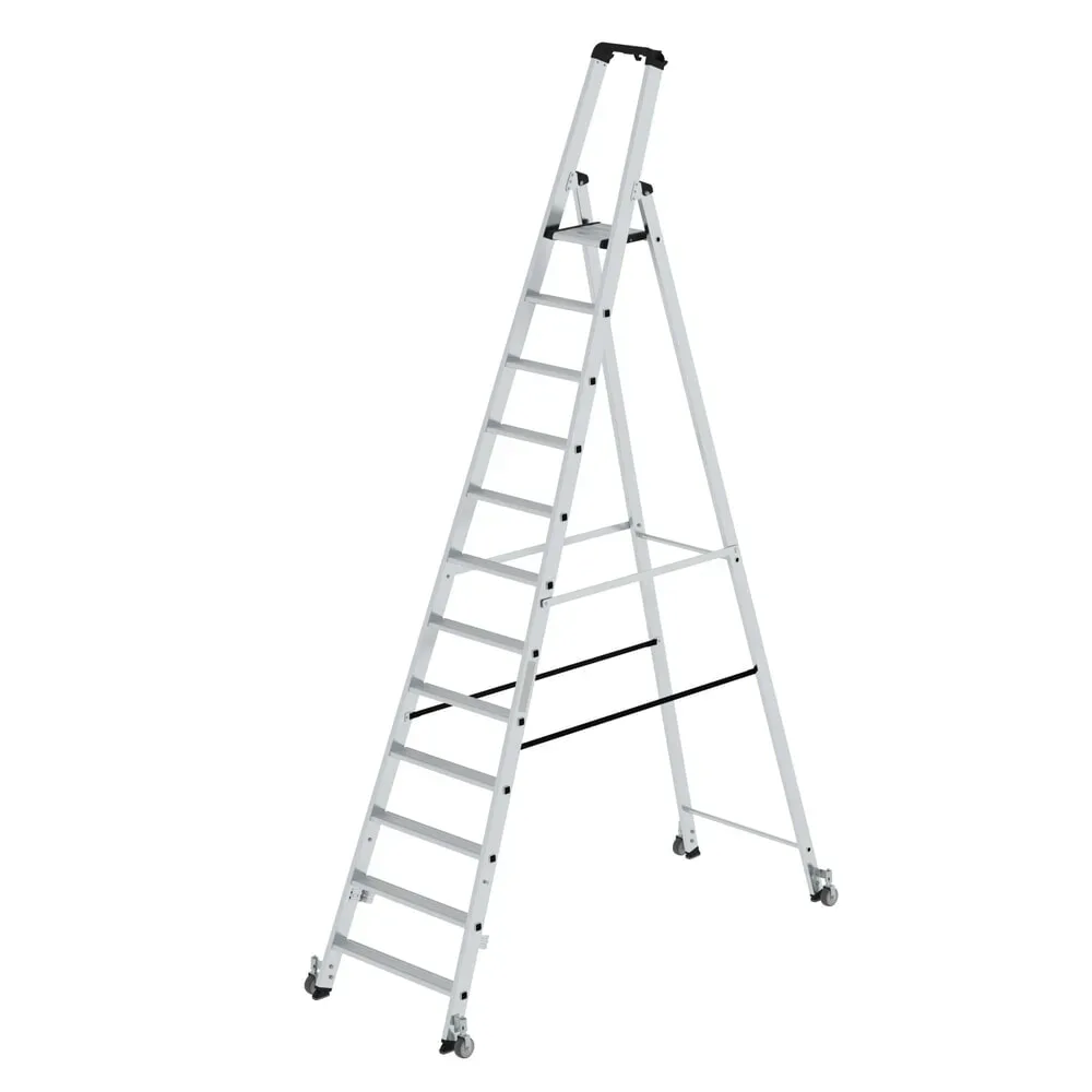 MUNK Günzburger Steigtechnik 41112 Aluminium Stufen-Stehleiter Arbeitshöhe (max.): 5 m 19 kg