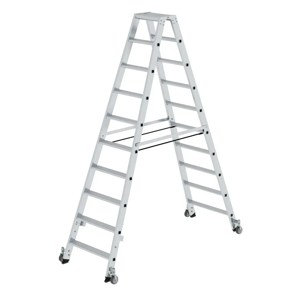 MUNK Günzburger Steigtechnik 41220 Aluminium Stufen-Stehleiter Arbeitshöhe (max.): 4 m 18 kg
