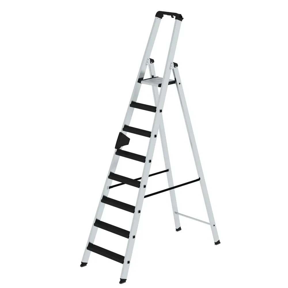 MUNK Günzburger Steigtechnik 042109 Aluminium Stufen-Stehleiter