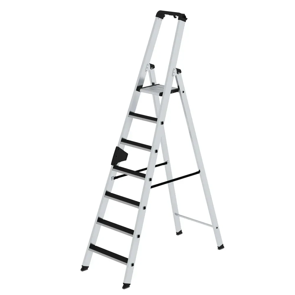 MUNK Günzburger Steigtechnik 41507 Aluminium Stufen-Stehleiter Arbeitshöhe (max.): 3.75 m