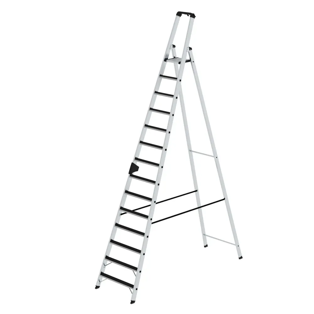 MUNK Günzburger Steigtechnik 41514 Aluminium Stufen-Stehleiter Arbeitshöhe (max.): 5.5 m